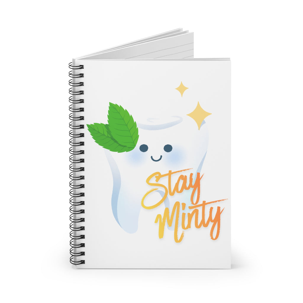 Stay Minty Tooth Spiral Notebook | Ruled Journal