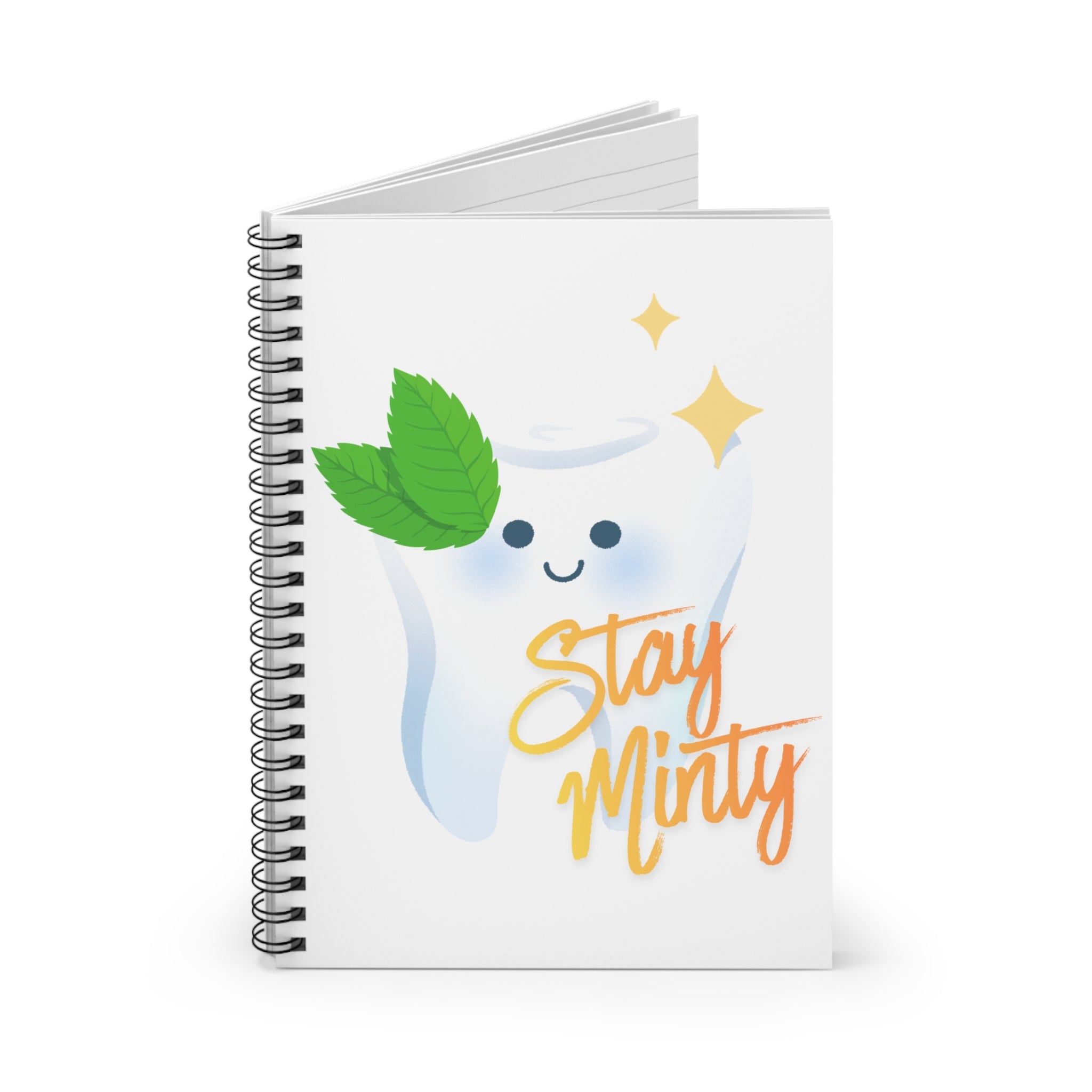 Stay Minty Tooth Spiral Notebook | Ruled Journal
