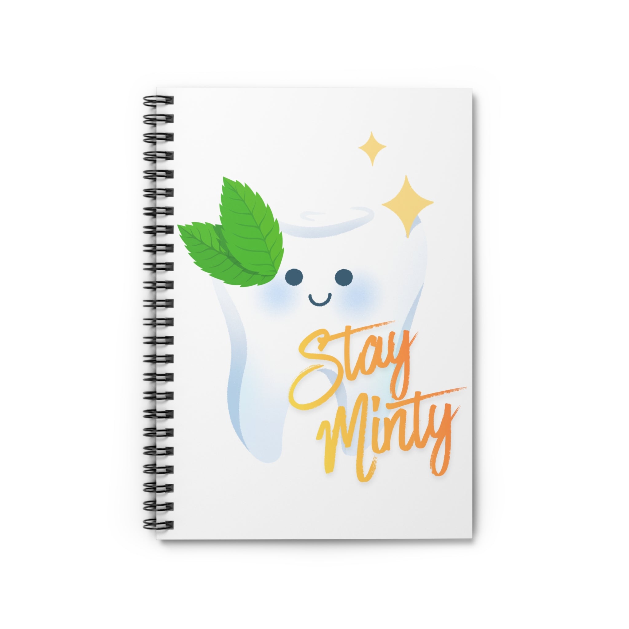 Stay Minty Tooth Spiral Notebook | Ruled Journal